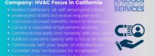 Employee Bonus on Sale of Company: HVAC Focus in California